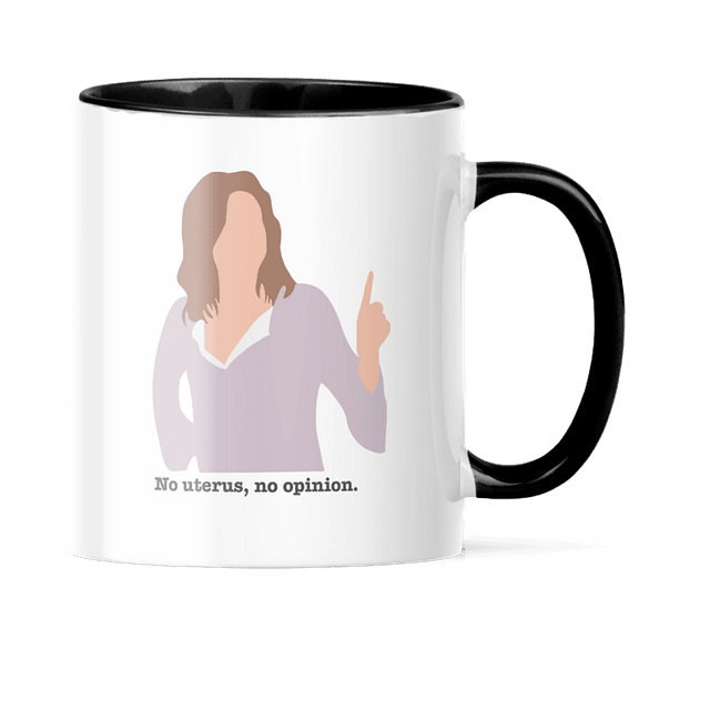 Taza Asa y Borde Color - Friends - Rachel - No Uterus No Opinion 