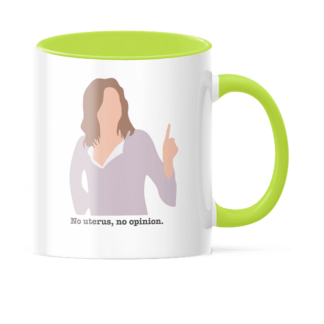 Taza Asa y Borde Color - Friends - Rachel - No Uterus No Opinion 