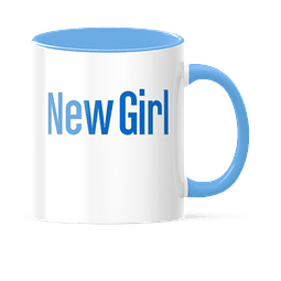 Taza Asa y Borde Color - New Girl