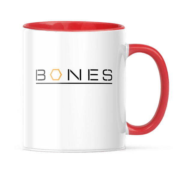 Taza Asa y Borde Color - Bones