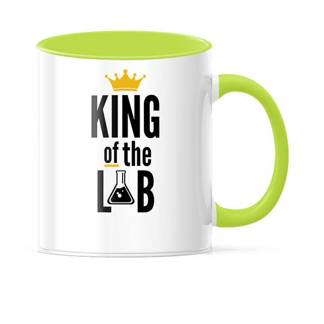 Taza Asa y Borde Color - Bones - King of the Lab