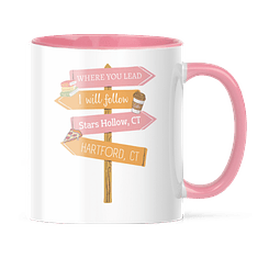 Taza Asa y Borde Color - Gilmore Girls - Where You Lead I Will Follow