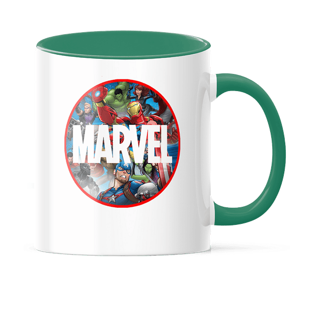 Taza Asa y Borde Color - Marvel