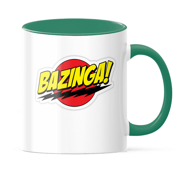 Taza Asa y Borde Color - The Big Bang Theory - Bazinga