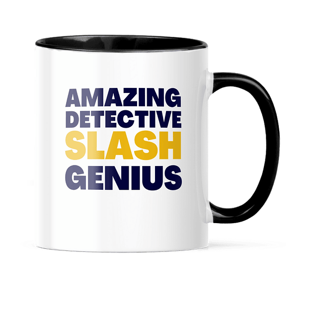 Taza Asa y Borde Color - Brooklyn Nine-Nine - Amazing Detective Slash Genius