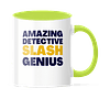 Taza Asa y Borde Color - Brooklyn Nine-Nine - Amazing Detective Slash Genius