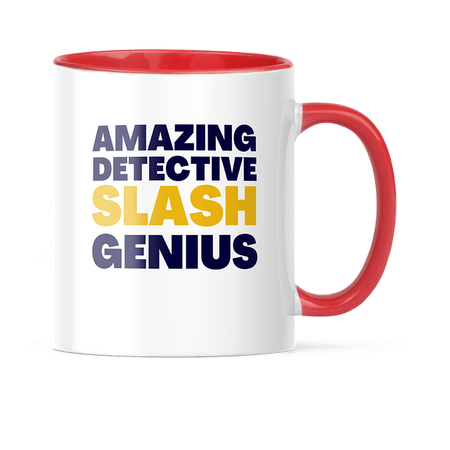 Taza Asa y Borde Color - Brooklyn Nine-Nine - Amazing Detective Slash Genius