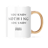 Taza Asa Dorada - Game Of Thrones - Got - You Know Nothing Jon Snow