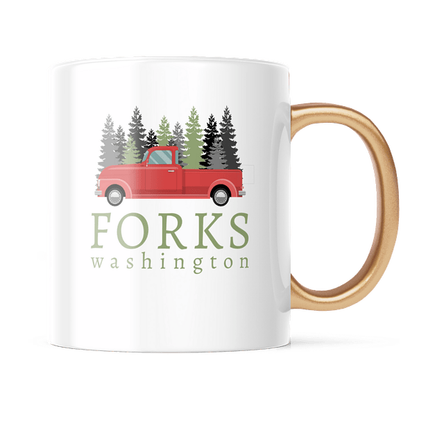 Taza Asa Dorada - Crepúsculo - Forks, Washington