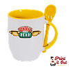 Taza Color + Cuchara - Friends - Central Perk