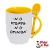 Taza Color + Cuchara - Friends - No Uterus No Opinion