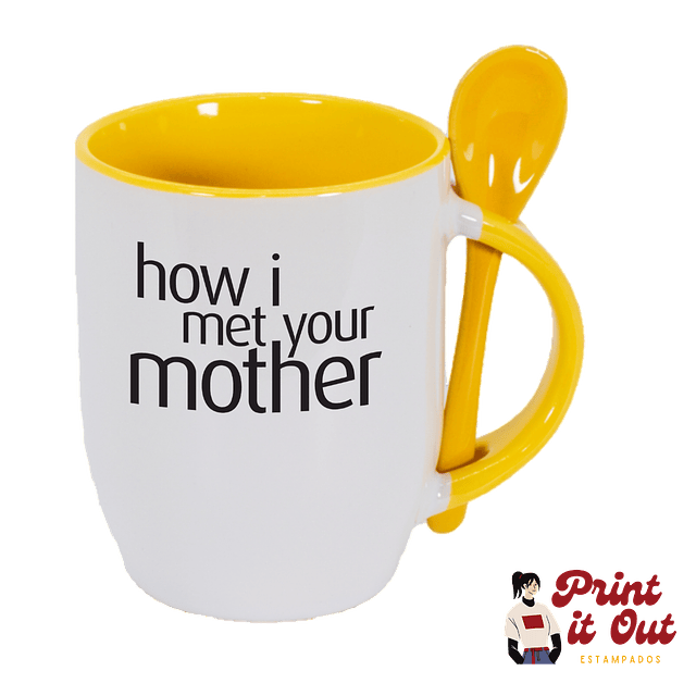 Taza Color + Cuchara - How I Meet Your Mother