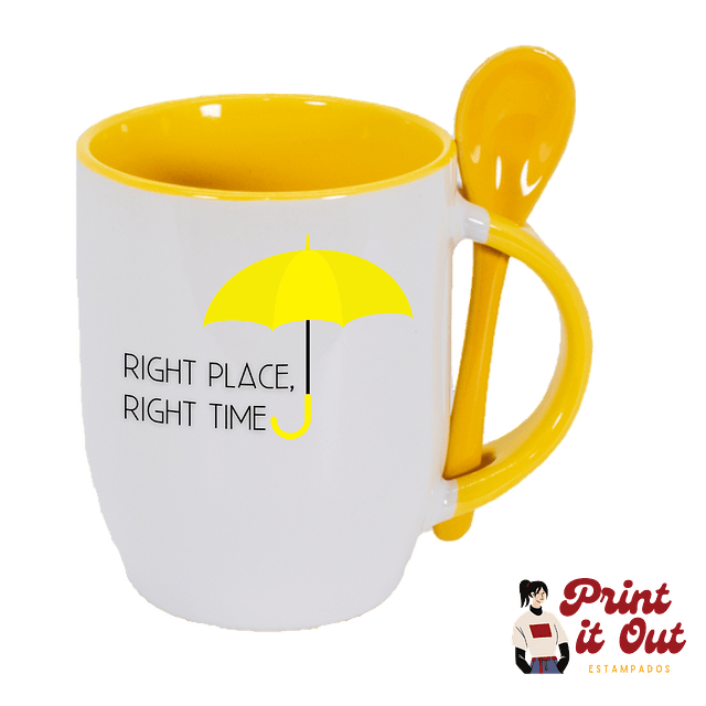 Taza Color + Cuchara - How I Meet Your Mother - Right Place Right Time 2