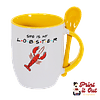 Pack: Taza Color + Cuchara - Friends - You Are My Lobster 