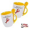 Pack: Taza Color + Cuchara - Friends - You Are My Lobster 