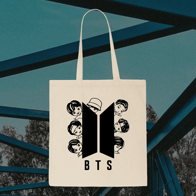 Tote Bag - BTS - Caricaturas