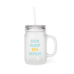 Mason Jar - BTS - Eats Sleep BTS Repeat