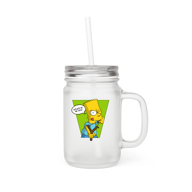Mason Jar - Los Simpsons - Bart - Aléjate De Mi Taza!