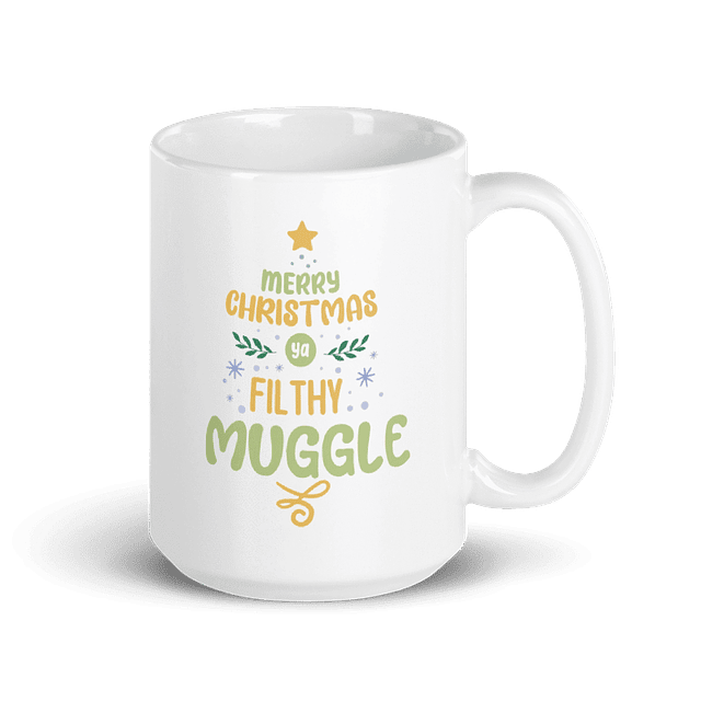 Tazón -  Harry Potter - Merry Christmas Ya Filthy Muggle