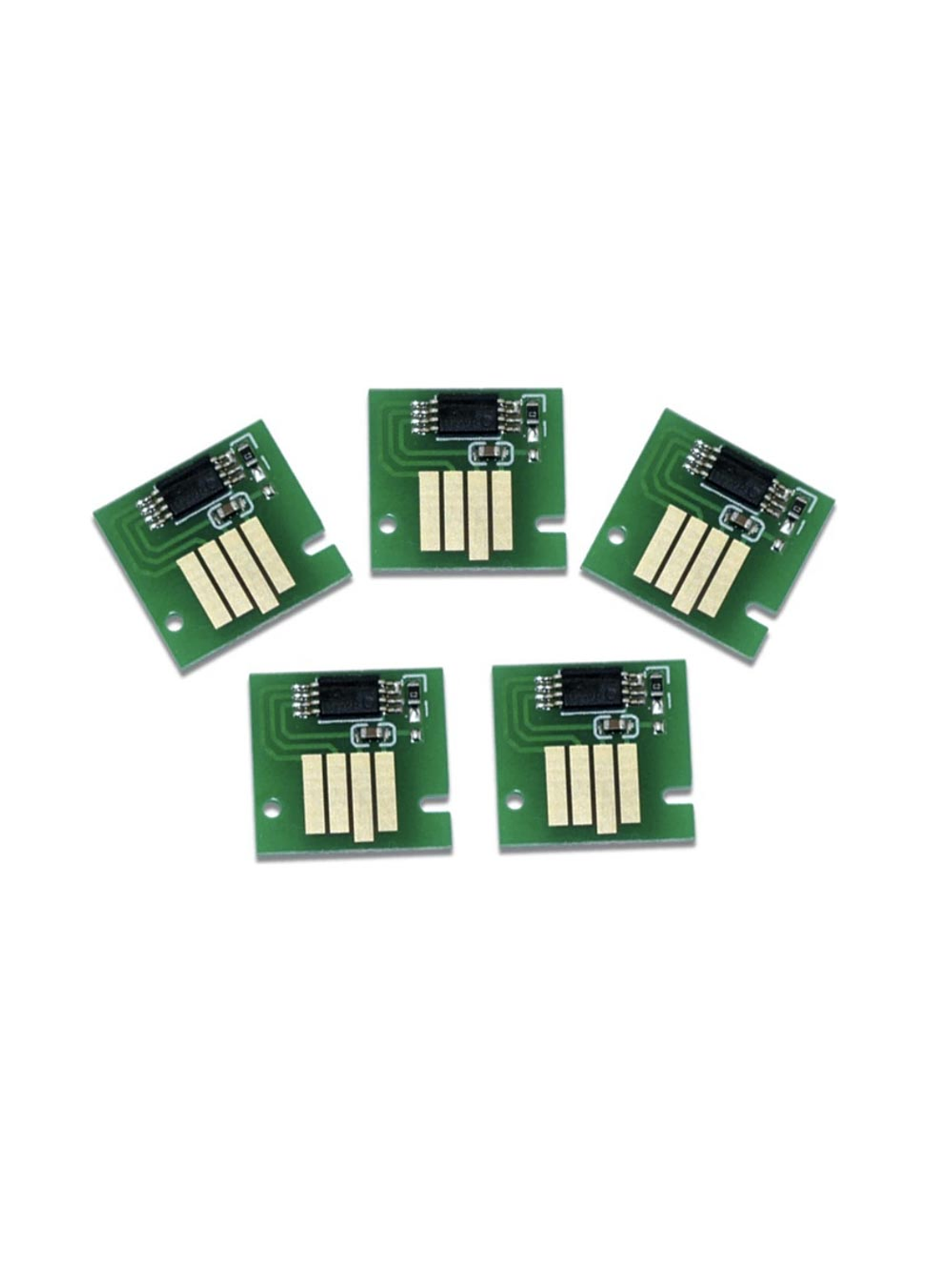 5 chips alternativos mc-10 09 08 07 06 05 para cartucho mantenimiento canon 1
