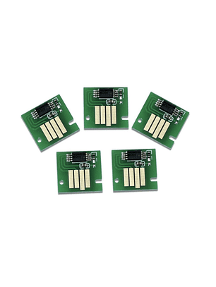 5 chips alternativos mc-10 09 08 07 06 05 para cartucho mantenimiento canon