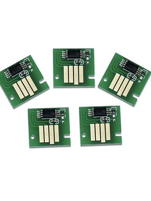 5 chips alternativos mc-10 09 08 07 06 05 para cartucho mantenimiento canon