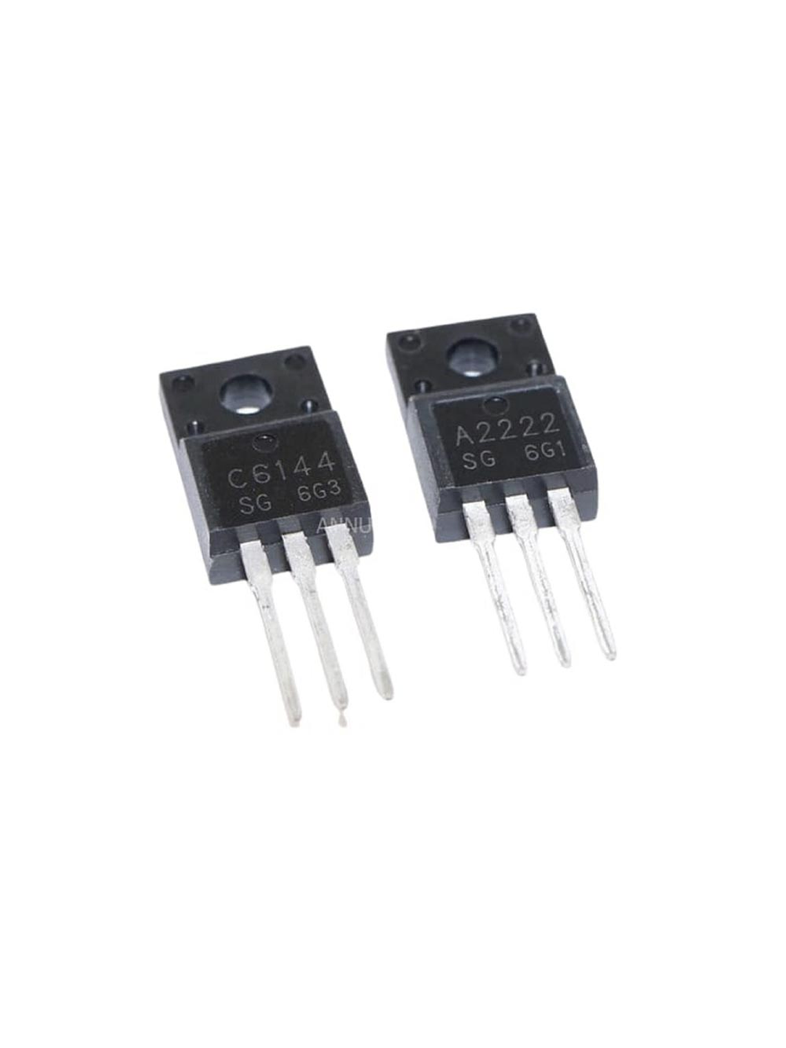 Par de transistores alternativos A2222 Y C6144 1