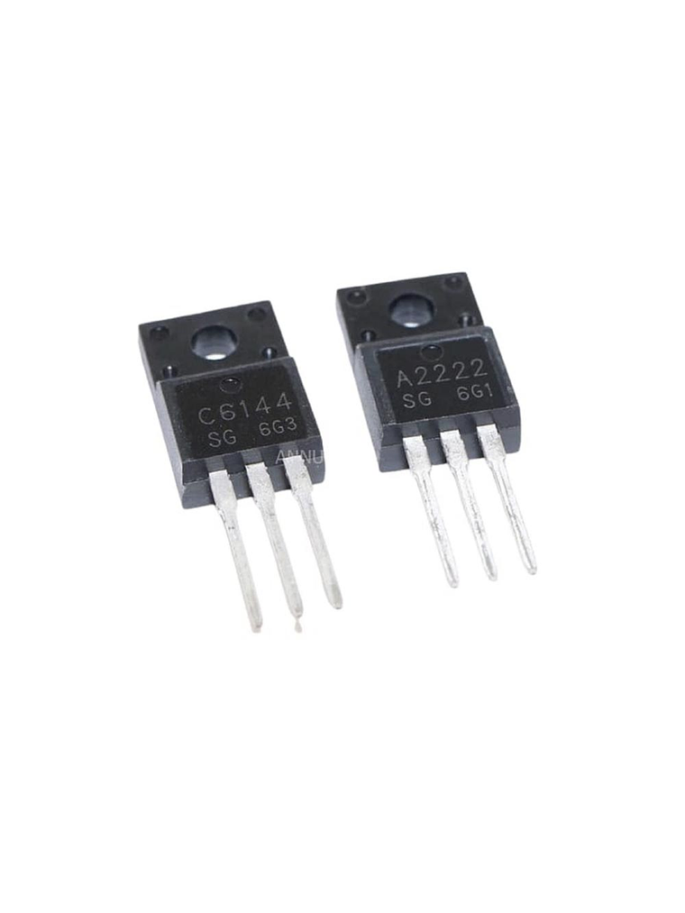 Par de transistores alternativos A2222 Y C6144 1