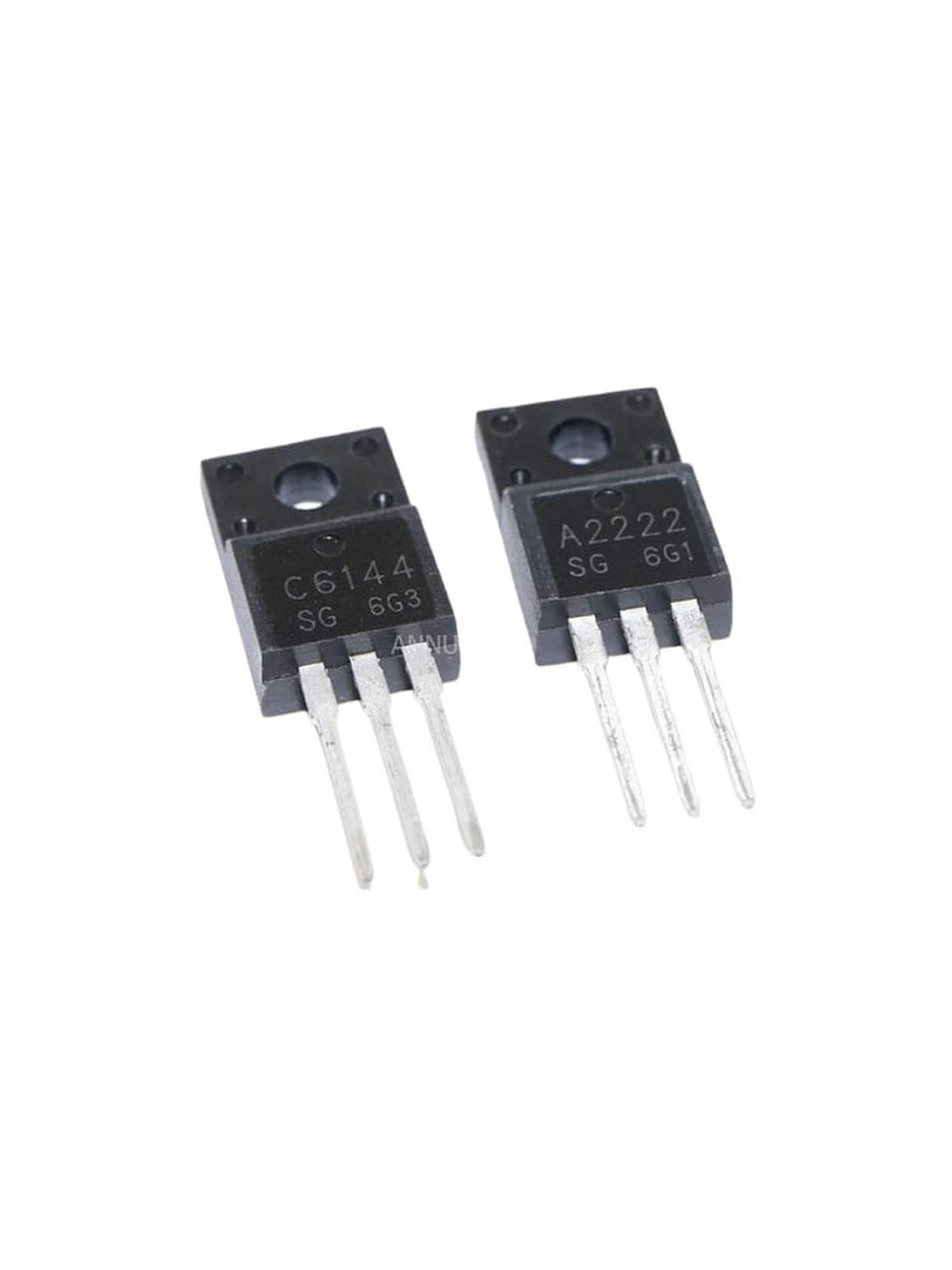 5 Pares de transistores alternativos A2222 Y C6144  1