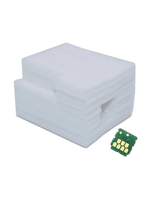 Almohadillas + Chip C9344 Alternativas para Cartucho Mantenimiento L5590 L3560