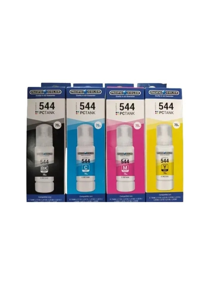 Pack Tinta Alternativa T544 para Epson L3110 L3150 L3210 L3250 L5190 1