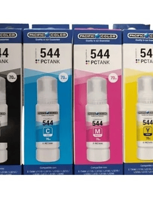 Pack Tinta Alternativa T544 para Epson L3110 L3150 L3210 L3250 L5190