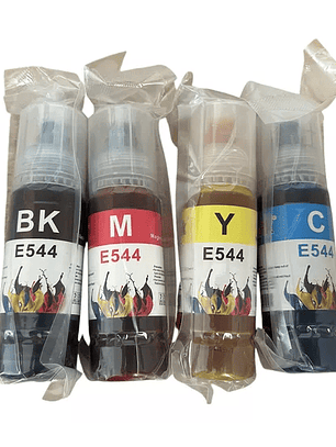 Pack Tinta Alternativa T544 para Epson L3110 L3150 L3210 L3250 L5190