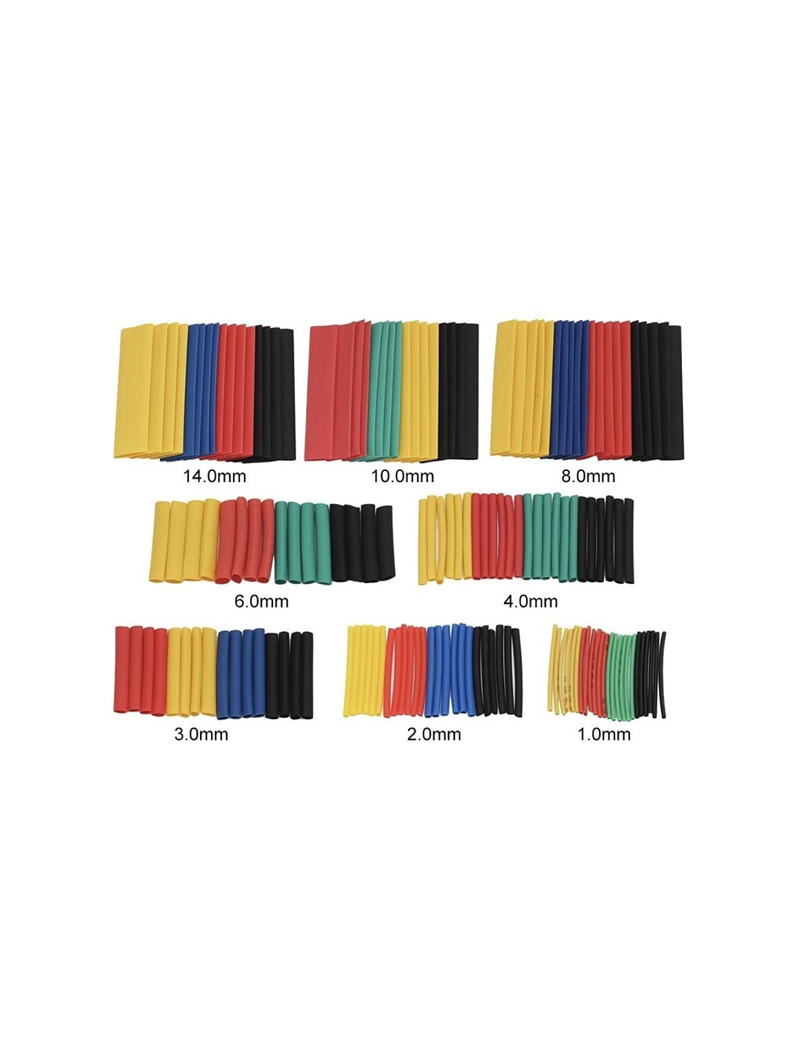 KIT TUBOS TERMORETRACTIL TERMOENCOGIBLE 328 PIEZAS 1