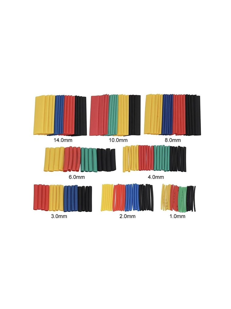 KIT TUBOS TERMORETRACTIL TERMOENCOGIBLE 328 PIEZAS 1