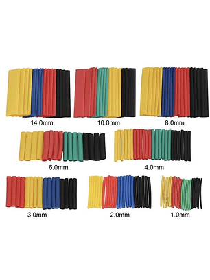 KIT TUBOS TERMORETRACTIL TERMOENCOGIBLE 328 PIEZAS