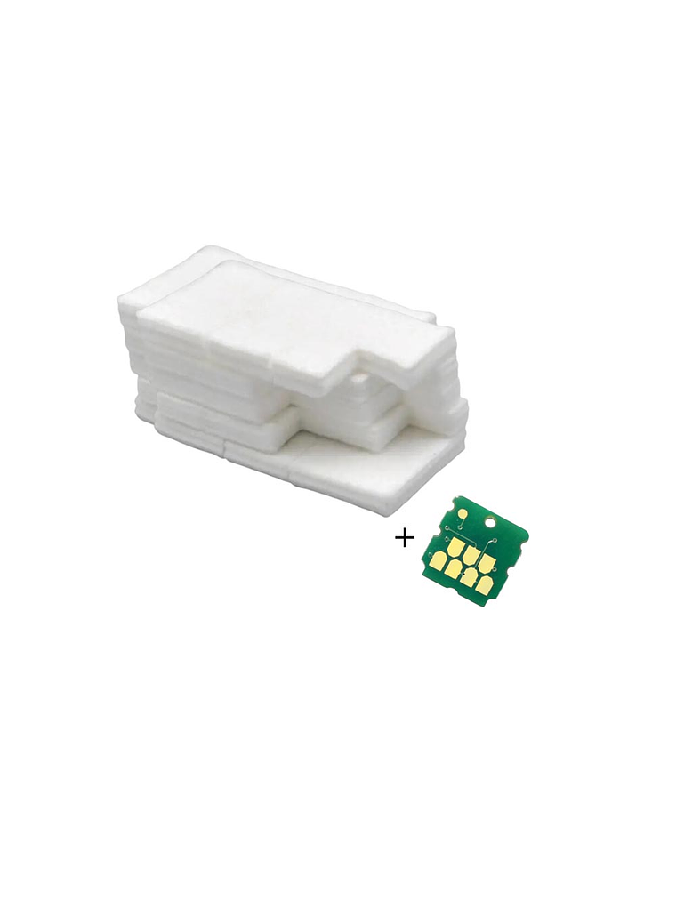 Almohadillas + Chip C9345 Alternativas para Caja de Mantenimiento EPSON L8160 1