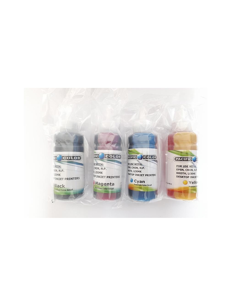 Pack Tinta Universal Para Impresoras Hp Canon Epson Brother Lexmark 2