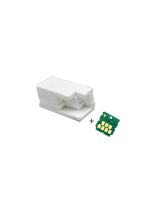 Almohadillas + Chip C9345 Alternativas para Caja de Mantenimiento EPSON L8160
