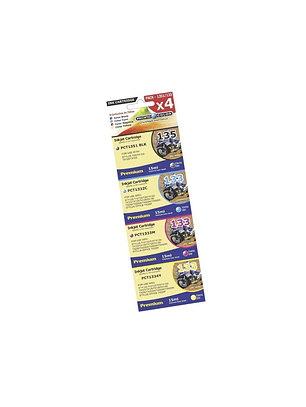 Pack 4 Cartuchos de Tinta 135 / 133 Alternativas para T25 Tx123 125 