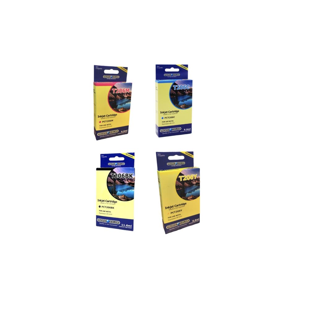 PACK 4 CARTUCHOS TINTAS ALTERNATIVAS 206 XP2101 EPSON 1