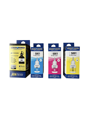 Pack Tinta Alternativa BTD60 BK BT5001 C Y M para Brother DCP MFC