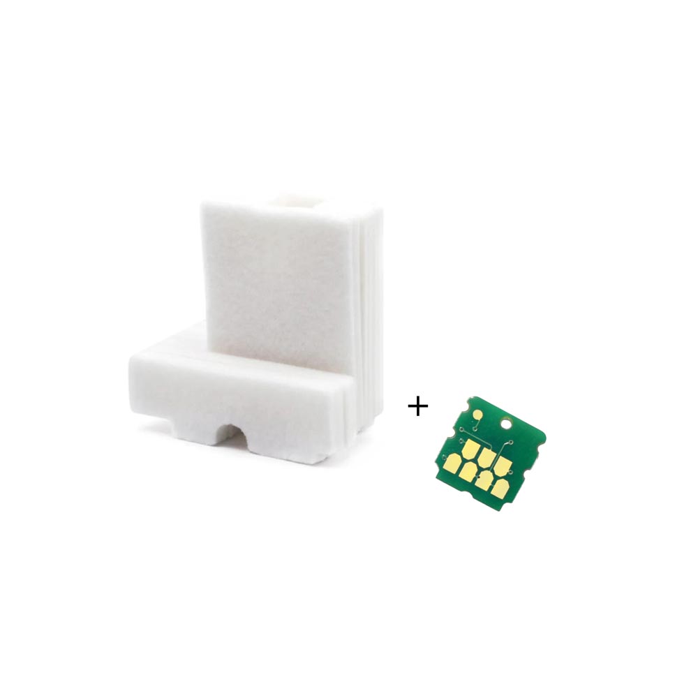 Almohadillas + Chip S2101 Alternativas para Caja Mantenimiento EPSON SC F170 2
