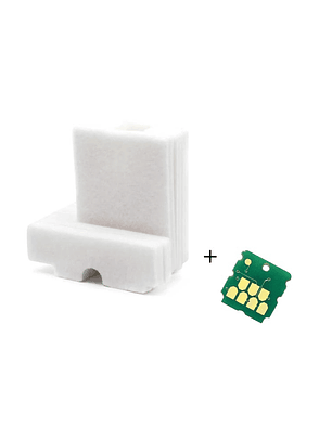 Almohadillas + Chip S2101 Alternativas para Caja Mantenimiento EPSON SC F170