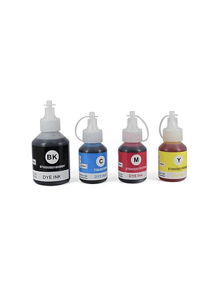 Pack Tinta Alternativa BTD60 BK BT5001 C Y M para Brother DCP MFC