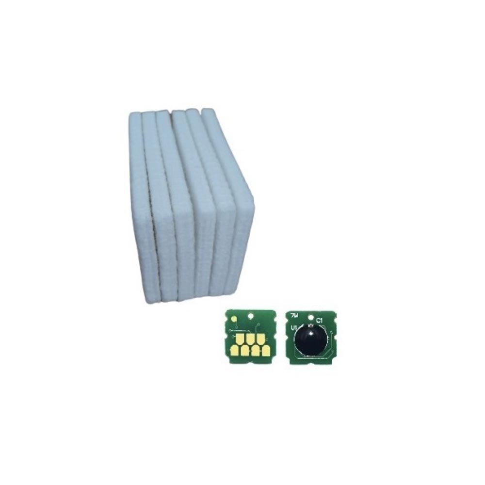 Almohadillas + Chip S2100 Alternativas de Tanque Mantenimiento para EPSON F570 T3170 T5170 C13S210057 2