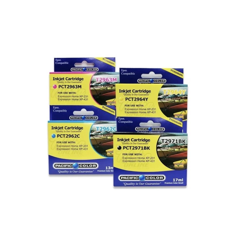 PACK 4 CARTUCHOS TINTAS ALTERNATIVAS 297 296 XP231 EPSON 1