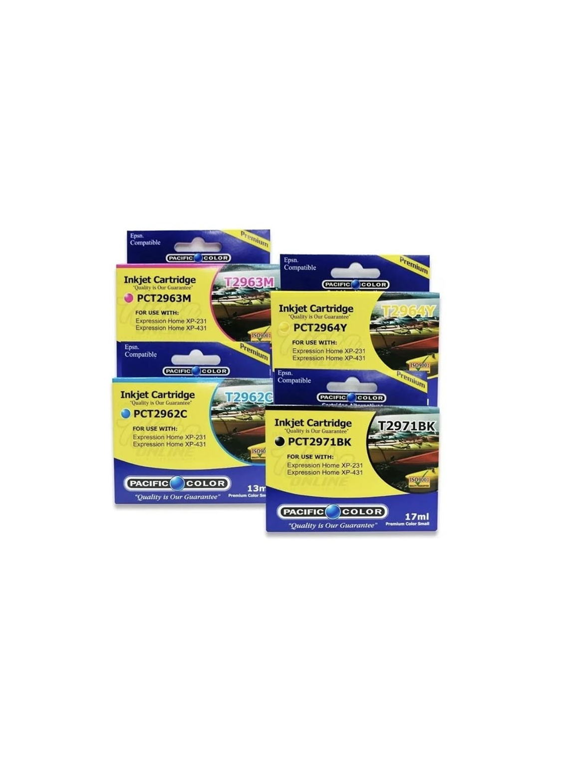 PACK 4 CARTUCHOS TINTAS ALTERNATIVAS 297 296 XP231 EPSON 1