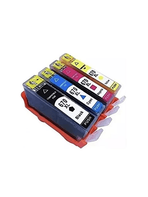 PACK 4 CARTUCHOS TINTAS ALTERNATIVAS PARA HP 670 XL