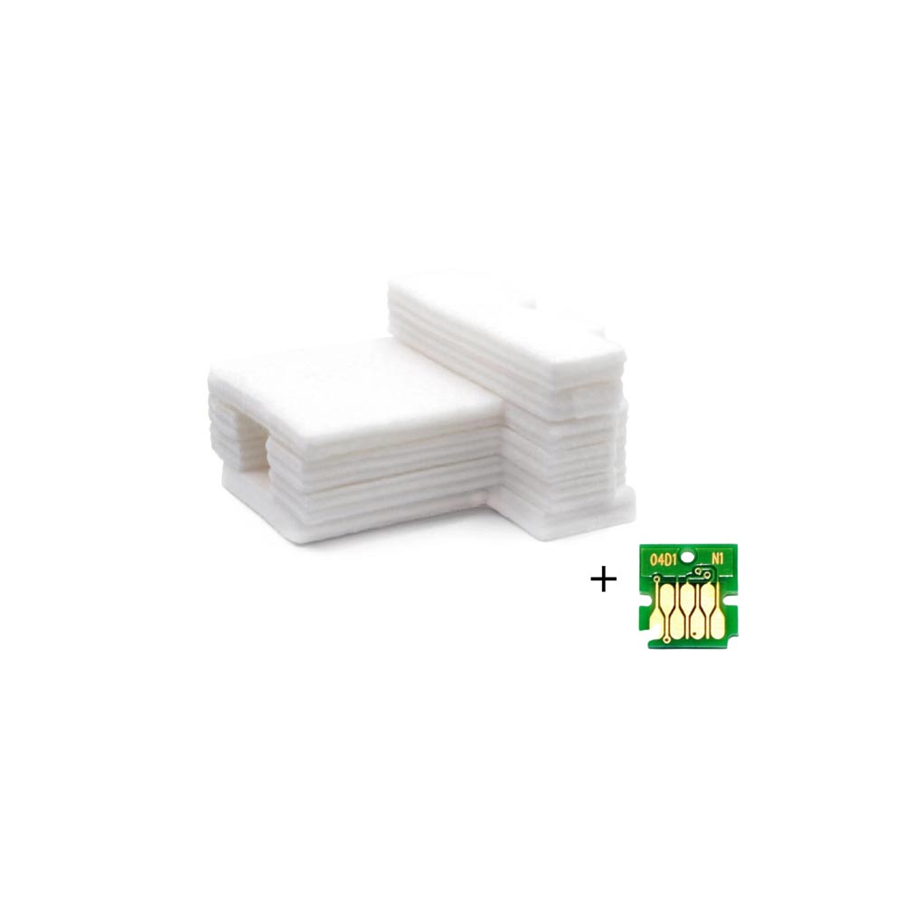 Almohadillas + Chip T04D1 Alternativas para Impresora EPSON L6160 L6170 L6190 L6161 L6171 L14150 L6490 ET M1180 M2750 M3710 4